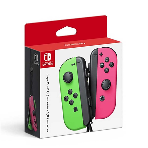 NS Joy Con 左右手控制器 綠粉色
